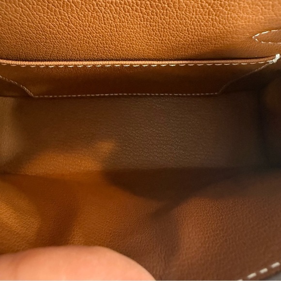 Brown Leather Handbag with Pink Accents - Picture 16 of 17